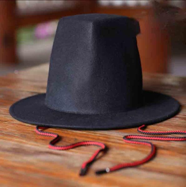 wide brim hats hanfu hat men ancient chinese cosplay men's black square wool ming dynasty for, Blue;gray
wide brim hats hanfu hat men ancient chinese cosplay men's black square wool ming dynasty for, Blue;gray