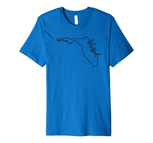 state of florida with blessed script in black acq009a premium t-shirt, White;black
state of florida with blessed script in black acq009a premium t-shirt, White;black