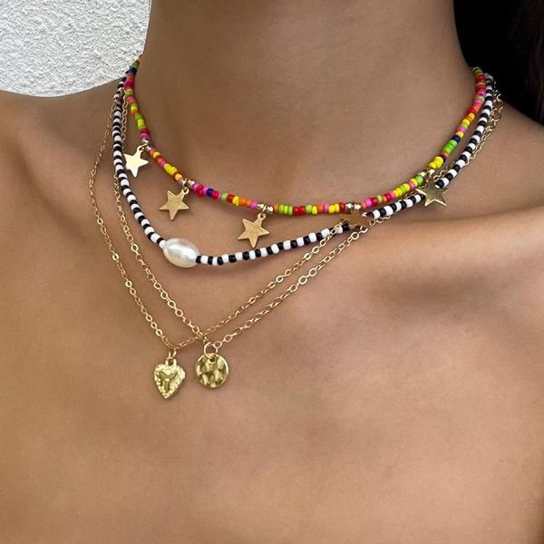 chains ingemark boho rainbow seed bead star pearl harajuku pendant necklace fashion goth choker neck for women friend jewelry, Silver
chains ingemark boho rainbow seed bead star pearl harajuku pendant necklace fashion goth choker neck for women friend jewelry, Silver