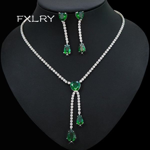 earrings & necklace fxlry shiny elegant dangle water drop green cubic zirconia wedding brides jewelry sets, Silver
earrings & necklace fxlry shiny elegant dangle water drop green cubic zirconia wedding brides jewelry sets, Silver