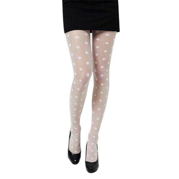 women sweet girls acrylic fiber thin pantyhose perspective large polka dot pattern printed footed tights slim socks, Pink;yellow
women sweet girls acrylic fiber thin pantyhose perspective large polka dot pattern printed footed tights slim socks, Pink;yellow