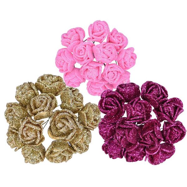 decorative flowers & wreaths 72pcs 2cm shiny glitter foam rose artificial flower branch bouquet wreath crafts supplies wedding party decorat
decorative flowers & wreaths 72pcs 2cm shiny glitter foam rose artificial flower branch bouquet wreath crafts supplies wedding party decorat