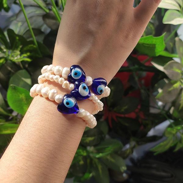 beaded, strands natural pearl bracelet for woman evil eye beads boutique jewelry accessories three-piece sister couple exquisite gift, Black
beaded, strands natural pearl bracelet for woman evil eye beads boutique jewelry accessories three-piece sister couple exquisite gift, Black