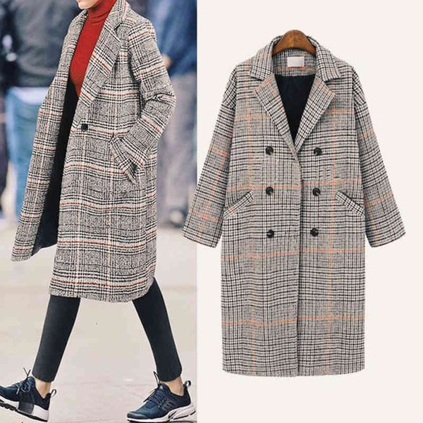 women's vests plaid wool coat autumn and winter nizi trend of mid-length double breasted fashion hbkx, Black;white
women's vests plaid wool coat autumn and winter nizi trend of mid-length double breasted fashion hbkx, Black;white