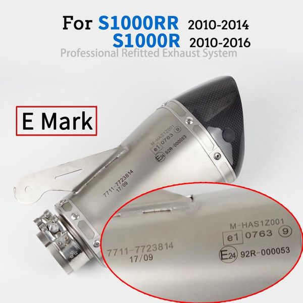 60mm slip-on motorcycle exhaust muffler escape moto removable db killer laser for s1000rr 2010-2014 s1000r 2010-2021 system
60mm slip-on motorcycle exhaust muffler escape moto removable db killer laser for s1000rr 2010-2014 s1000r 2010-2021 system