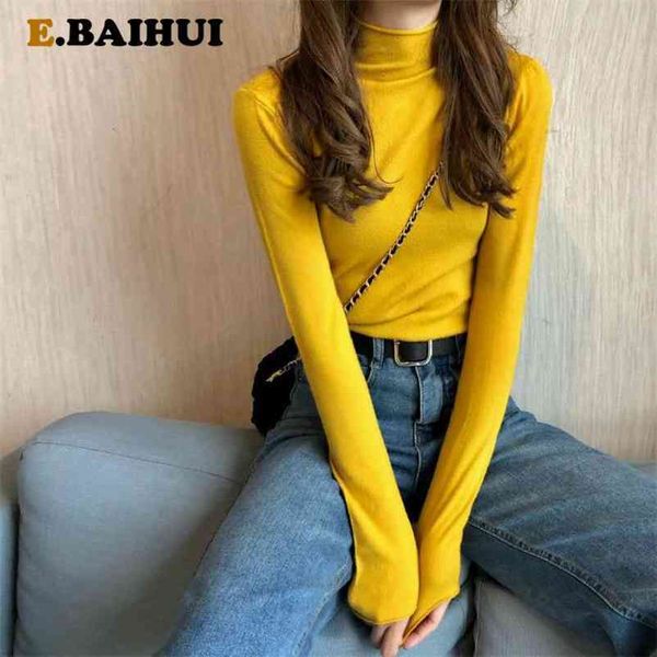 ebaihui knitting sweater and jumper turtleneck pullovers casual s womens long sleeve all-match elastic 210522, White;black
ebaihui knitting sweater and jumper turtleneck pullovers casual s womens long sleeve all-match elastic 210522, White;black