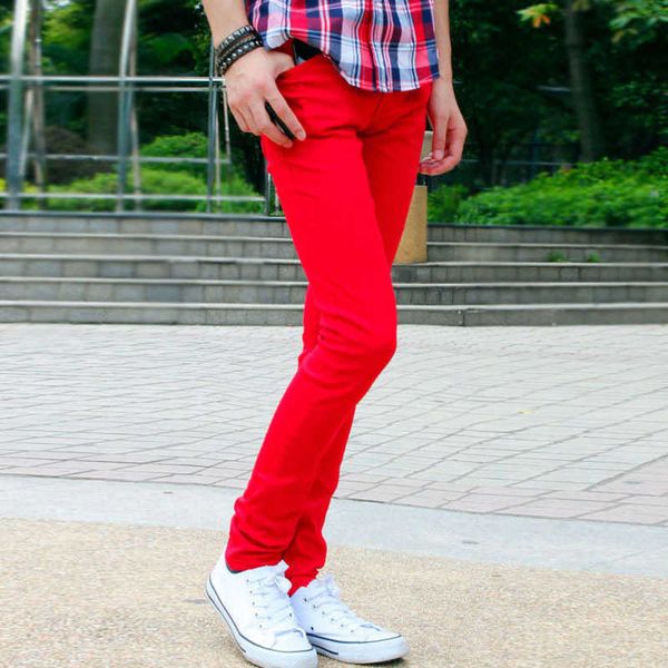 wholesale 2020 fashion spring autumn casual men's show thin skinny jeans men hip hop red pencil pants elastic foot trousers x0621, Blue
wholesale 2020 fashion spring autumn casual men's show thin skinny jeans men hip hop red pencil pants elastic foot trousers x0621, Blue