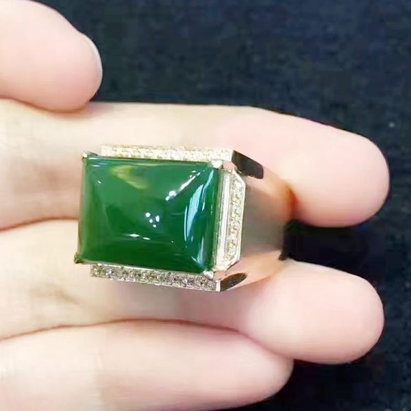 cluster rings per jewelry men ring natural real green jade rectanlge 10*14mm 10ct big gemstone 925 sterling silver q205815, Golden;silver
cluster rings per jewelry men ring natural real green jade rectanlge 10*14mm 10ct big gemstone 925 sterling silver q205815, Golden;silver
