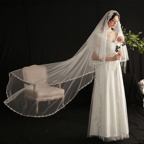 bridal veils slbridal lace edge wedding chapel with comb white accessories for bride mariage women, Black
bridal veils slbridal lace edge wedding chapel with comb white accessories for bride mariage women, Black