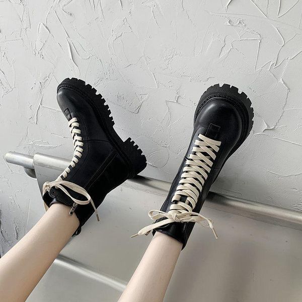 women short boots fashion platform pu leather thick heel winter shoe woman warm elastic casual lady footwear, Black
women short boots fashion platform pu leather thick heel winter shoe woman warm elastic casual lady footwear, Black
