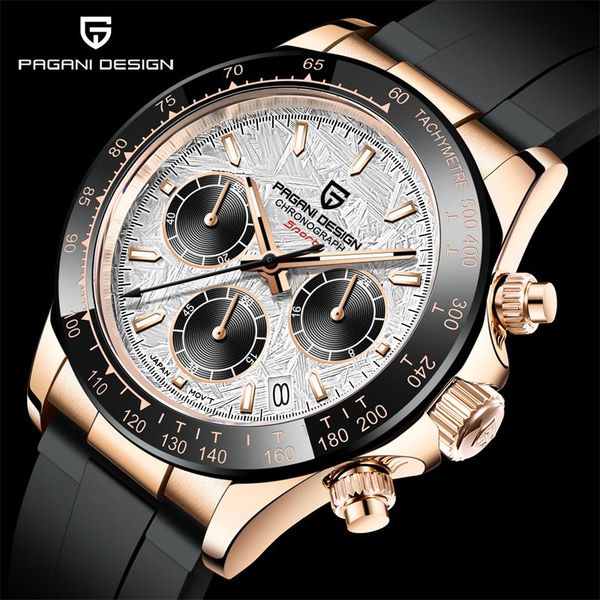 wristwatches pagani design 2021 fashion mens watch stainless steel sports chronograph quartz men relogio masculino, Slivery;brown
wristwatches pagani design 2021 fashion mens watch stainless steel sports chronograph quartz men relogio masculino, Slivery;brown