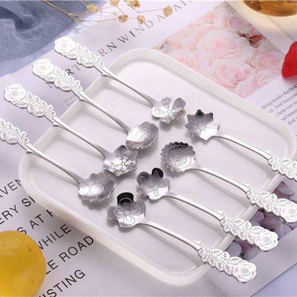 stainless steel rose flower dessert spoon seasoning coffee mixing minimalist carved small flatware drinking spoons
stainless steel rose flower dessert spoon seasoning coffee mixing minimalist carved small flatware drinking spoons