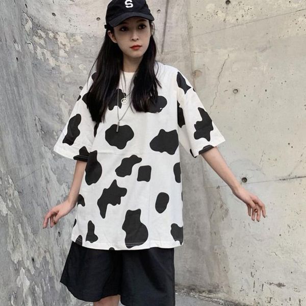 korean style cow print women t shirts short sleeved harajuku kawaii tee fashion loose, White
korean style cow print women t shirts short sleeved harajuku kawaii tee fashion loose, White