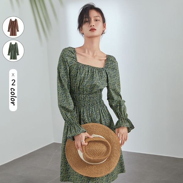 fansilanen vintage floral print short boho dress women flare sleeve slim green spring dress beach elegant summer dress female, Black;gray
fansilanen vintage floral print short boho dress women flare sleeve slim green spring dress beach elegant summer dress female, Black;gray