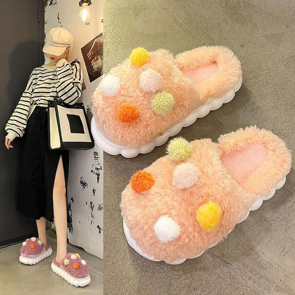 slippers winter woman slipper slides fashion shoes flock med platform cover toe pantofle fur flip flops luxury flat soft 2021 plush fabri, Black
slippers winter woman slipper slides fashion shoes flock med platform cover toe pantofle fur flip flops luxury flat soft 2021 plush fabri, Black