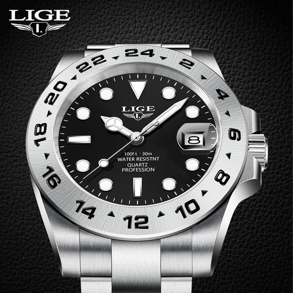 wristwatches lige fashion diver watch men 30atm waterproof date clock sport watches mens quartz wristwatch relogio masculin, Slivery;brown
wristwatches lige fashion diver watch men 30atm waterproof date clock sport watches mens quartz wristwatch relogio masculin, Slivery;brown
