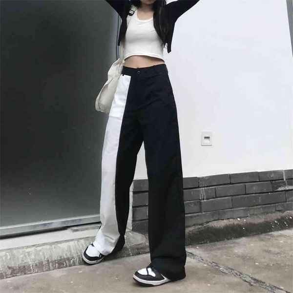 women's pants & capris black and white two-toned trousers, high waist, broad legs, vintage, y2k pants, e-girl, aesthetic clothes kh2z, Black;white
women's pants & capris black and white two-toned trousers, high waist, broad legs, vintage, y2k pants, e-girl, aesthetic clothes kh2z, Black;white