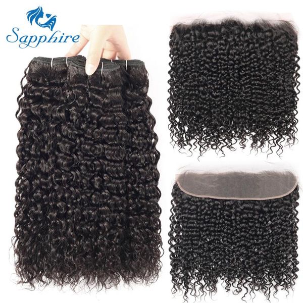 human hair bulks sapphire water wave bundles with ear to frontal closure brazilian weave 4 13x4 lace, Black
human hair bulks sapphire water wave bundles with ear to frontal closure brazilian weave 4 13x4 lace, Black