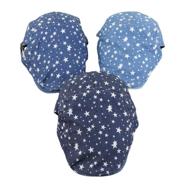 berets spring and summer beret fashion men women five-pointed star denim caps casual painter hat retro sun visor forward, Blue;gray
berets spring and summer beret fashion men women five-pointed star denim caps casual painter hat retro sun visor forward, Blue;gray