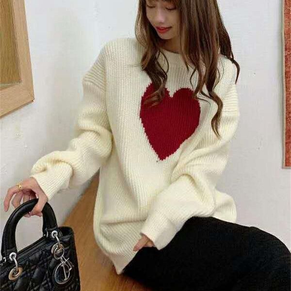 women's sweaters autumn winter women knitted turtleneck sweater korean love pullovers casual long sleeve loose, White;black
women's sweaters autumn winter women knitted turtleneck sweater korean love pullovers casual long sleeve loose, White;black