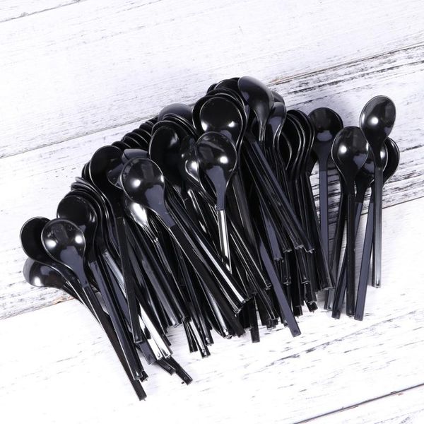 spoons 100pcs thick disposable individually wrapped yogurt cakes baking supplies tableware (black
spoons 100pcs thick disposable individually wrapped yogurt cakes baking supplies tableware (black