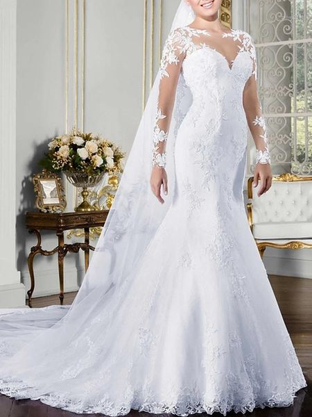 other wedding dresses 2021 bride' custom double shoulder lace slim simple tailed court retro dress in europe and america1, White
other wedding dresses 2021 bride' custom double shoulder lace slim simple tailed court retro dress in europe and america1, White