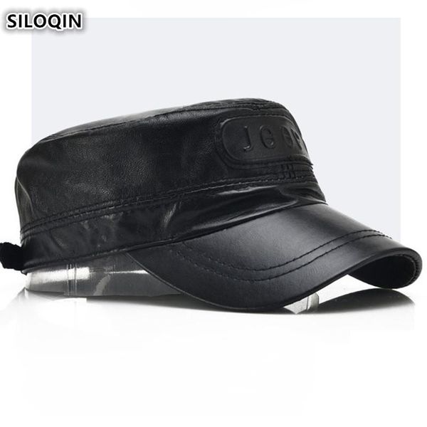 old men hats sheepskin leather cap army military hat men's flat caps genuine fashion brands wide brim, Blue;gray
old men hats sheepskin leather cap army military hat men's flat caps genuine fashion brands wide brim, Blue;gray