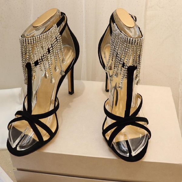 sandals summer women shoes female party buckle chaussure peep toe sandalias high heels sandales crystal fashion, Black
sandals summer women shoes female party buckle chaussure peep toe sandalias high heels sandales crystal fashion, Black