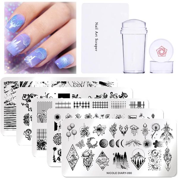 nail art templates nicole diary 3pcs/set stamping plate stamper scraper geometric coconut flower images stamp template stencil, White
nail art templates nicole diary 3pcs/set stamping plate stamper scraper geometric coconut flower images stamp template stencil, White