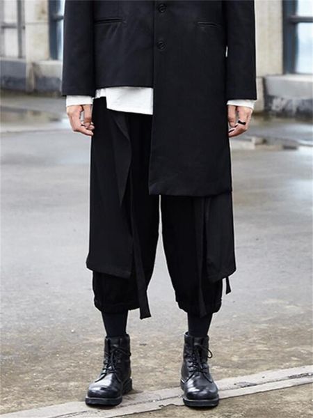 men's pants trouser skirt summer dark layered design stage style costume japanese lovers with large size wide leg, Black
men's pants trouser skirt summer dark layered design stage style costume japanese lovers with large size wide leg, Black