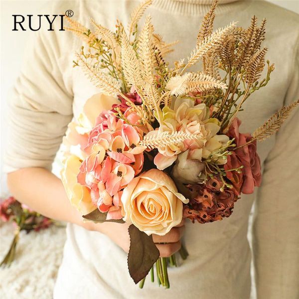 autumn series rose hydrangea dahlia mix bouquet wedding arrangement pography props home fake plant dried decoration decorative flowers & wre
autumn series rose hydrangea dahlia mix bouquet wedding arrangement pography props home fake plant dried decoration decorative flowers & wre