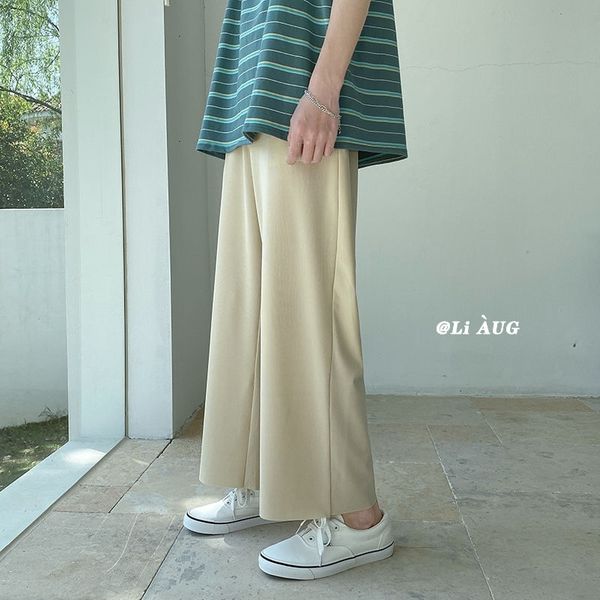 men's pants summer thin casual fashion solid color wide-leg men streetwear korean loose straight ice silk mens s-2xl 7oo6, Black
men's pants summer thin casual fashion solid color wide-leg men streetwear korean loose straight ice silk mens s-2xl 7oo6, Black