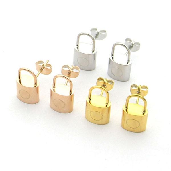 hoop & huggie jewelry lock earrings for women luxury stainless steel simple wholesale korean gifts mini retro accessory, Golden;silver
hoop & huggie jewelry lock earrings for women luxury stainless steel simple wholesale korean gifts mini retro accessory, Golden;silver
