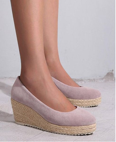 dress shoes eagsity women wedges platform heel pumps round toe casual party espadrilles rope sole office lady, Black
dress shoes eagsity women wedges platform heel pumps round toe casual party espadrilles rope sole office lady, Black