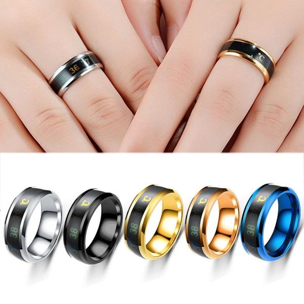 wedding rings creative intelligent temperature measuring ring stainless steel simple couple jewelry gifts men and women, Slivery;golden
wedding rings creative intelligent temperature measuring ring stainless steel simple couple jewelry gifts men and women, Slivery;golden