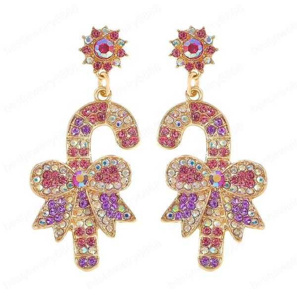 long metal rhinestone christmas crutch dangle earrings for women jewelry party gifts, Silver
long metal rhinestone christmas crutch dangle earrings for women jewelry party gifts, Silver