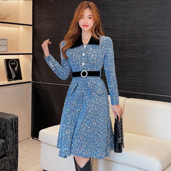 women's wool & blends small fragrant blue woolen outerwear 2021 winter women tweed plaid beading button thick warm turn down collar jac, Black
women's wool & blends small fragrant blue woolen outerwear 2021 winter women tweed plaid beading button thick warm turn down collar jac, Black