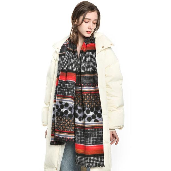 scarves 2021 autumn and winter warm imitation cashmere scarf lattice dot versatile trendy bib shawl, Blue;gray
scarves 2021 autumn and winter warm imitation cashmere scarf lattice dot versatile trendy bib shawl, Blue;gray