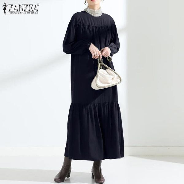 casual dresses vintage women long sleeve solid maxi dress spring o neck loose vestidos stylish party sundress plus size robe, Black;gray
casual dresses vintage women long sleeve solid maxi dress spring o neck loose vestidos stylish party sundress plus size robe, Black;gray
