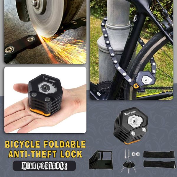 bike locks foldable portable chain anti-theft lock outdoor cycling safety for bicycles electric motorcycles anti roubo bicicleta#30
bike locks foldable portable chain anti-theft lock outdoor cycling safety for bicycles electric motorcycles anti roubo bicicleta#30