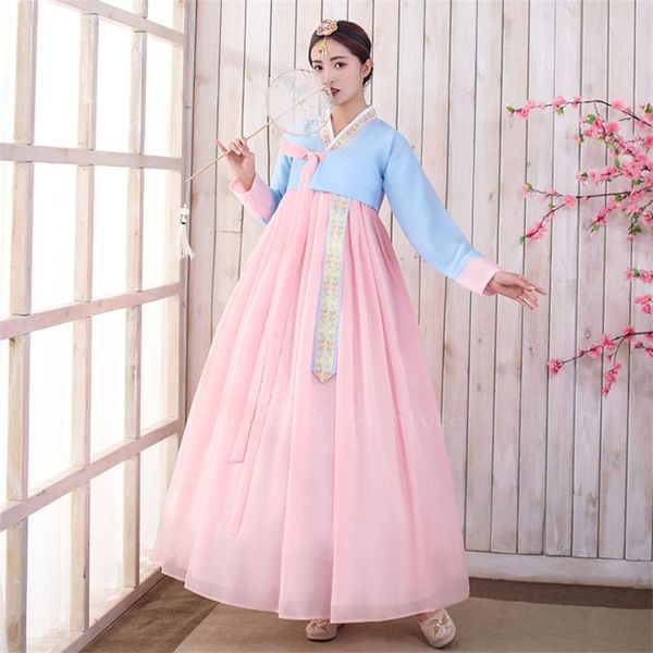 ethnic clothing retro woman korean traditional hanbok dress elegant princess party wedding ancient minority folk dance stage costume, Red
ethnic clothing retro woman korean traditional hanbok dress elegant princess party wedding ancient minority folk dance stage costume, Red