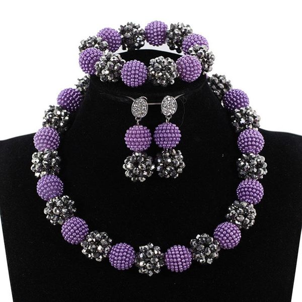 earrings & necklace african wedding beads set splendid ladies crystal jewelry handmade bn198, Silver
earrings & necklace african wedding beads set splendid ladies crystal jewelry handmade bn198, Silver