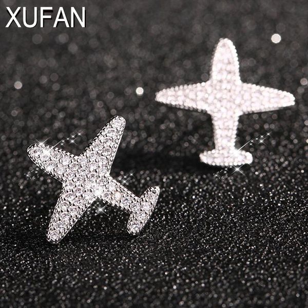 stud xufan silver color copper zirconia pave mini aircraft airplane small earrings for fashion women jewelry party accessories, Golden;silver
stud xufan silver color copper zirconia pave mini aircraft airplane small earrings for fashion women jewelry party accessories, Golden;silver