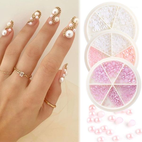 6grids pearl caviar beads nail rhinestones wheel for art decor 3d flatback multi-size pink jewelry gems stones gl18421, Silver;gold
6grids pearl caviar beads nail rhinestones wheel for art decor 3d flatback multi-size pink jewelry gems stones gl18421, Silver;gold