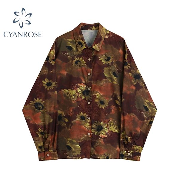 vintage sunflower print long sleeve women blouses elegant autumn fashion casual shirts loose turn down collar blusas 210430, White
vintage sunflower print long sleeve women blouses elegant autumn fashion casual shirts loose turn down collar blusas 210430, White