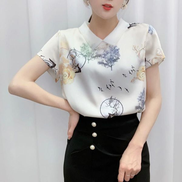 women's blouses & shirts 2021 summer organza doll collar pullover chiffon shirt plus size short sleeve loose knitted t 6xl, White
women's blouses & shirts 2021 summer organza doll collar pullover chiffon shirt plus size short sleeve loose knitted t 6xl, White