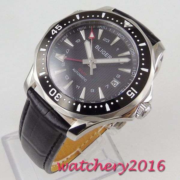 41mm flashing black marker plate sapphire date gmt ceramic seal luxury automatic clockwork gentlemen watch, Slivery;brown
41mm flashing black marker plate sapphire date gmt ceramic seal luxury automatic clockwork gentlemen watch, Slivery;brown