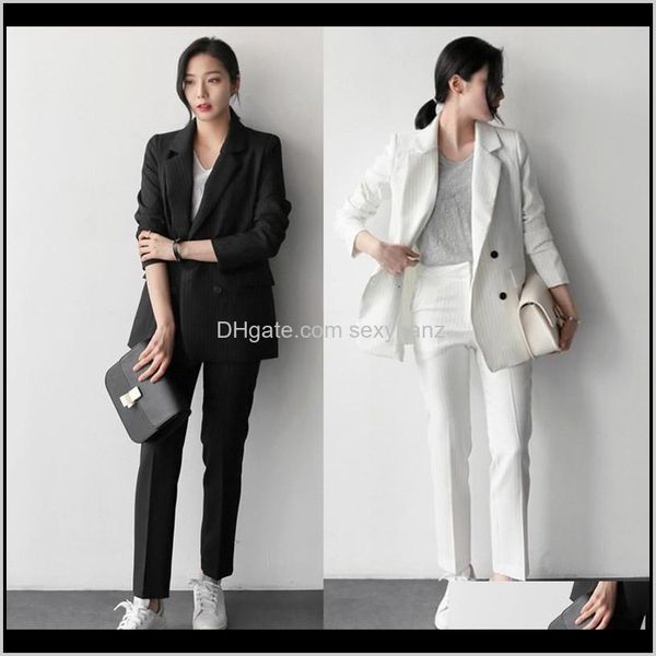 pants two womens clothing apparel drop delivery 2021 fashion 2 piece sets suits double breasted stripe blazer jacket and straight pant offic, White
pants two womens clothing apparel drop delivery 2021 fashion 2 piece sets suits double breasted stripe blazer jacket and straight pant offic, White