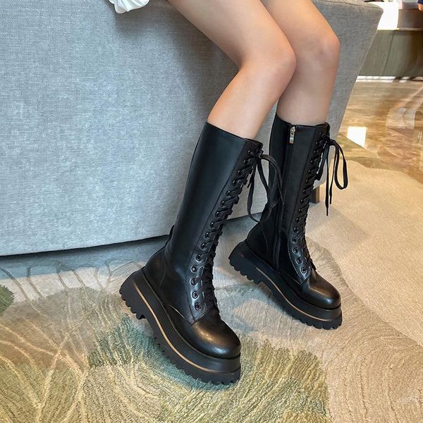 boots high 2021 autumn and winter knight thick bottom round head side zipper black fashion european american women
boots high 2021 autumn and winter knight thick bottom round head side zipper black fashion european american women