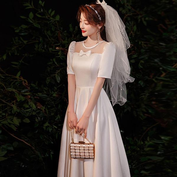 ethnic clothing summer elegant a-line wedding dress vintage white o-neck short sleeves party formal gown woman, Red
ethnic clothing summer elegant a-line wedding dress vintage white o-neck short sleeves party formal gown woman, Red